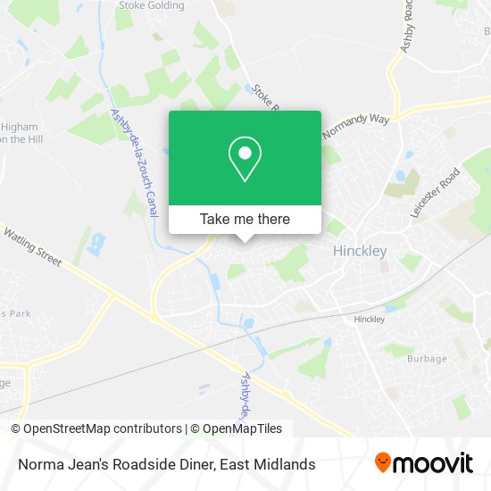 Norma Jean's Roadside Diner map