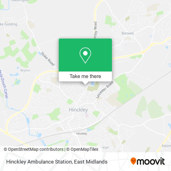 Hinckley Ambulance Station map