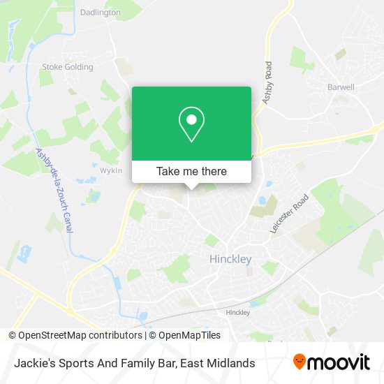 Jackie's Sports And Family Bar map