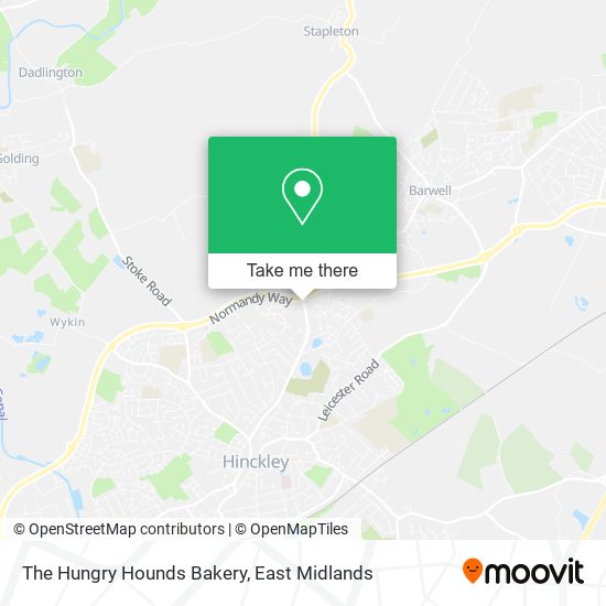The Hungry Hounds Bakery map