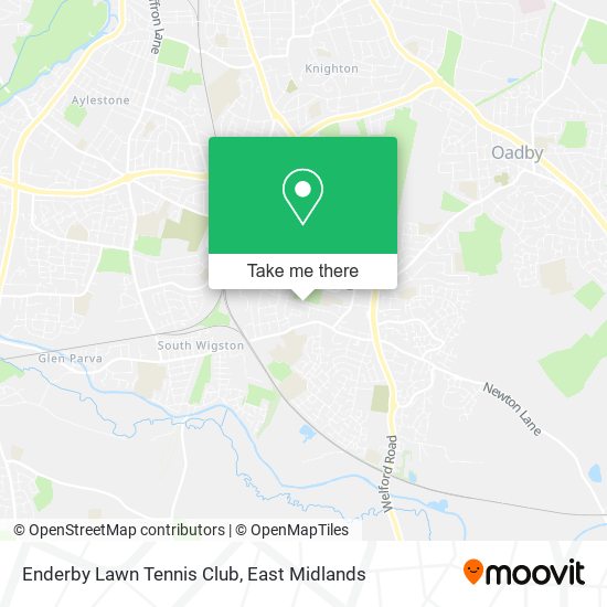 Enderby Lawn Tennis Club map