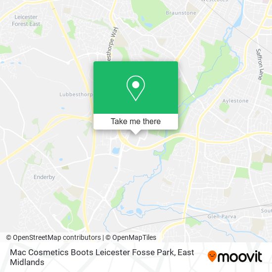 Mac Cosmetics Boots Leicester Fosse Park map