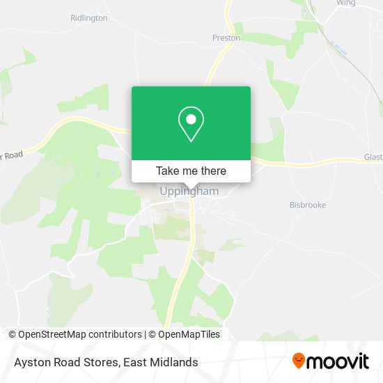 Ayston Road Stores map