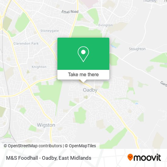 M&S Foodhall - Oadby map
