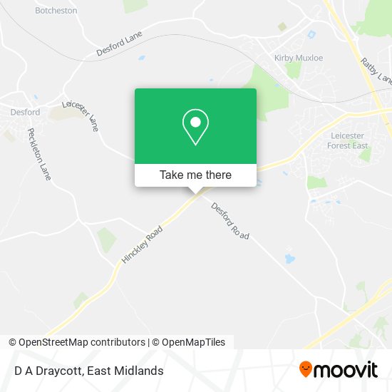 D A Draycott map