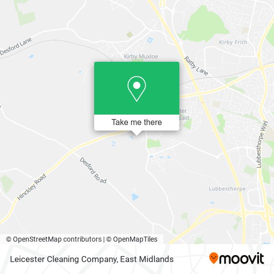 Leicester Cleaning Company map