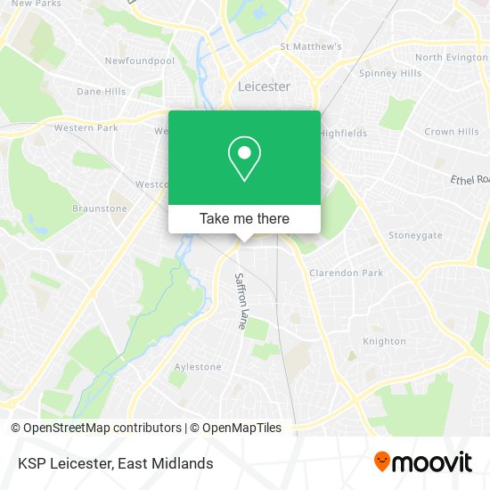 KSP Leicester map