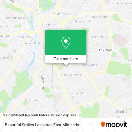 Beautiful Smiles Leicester map