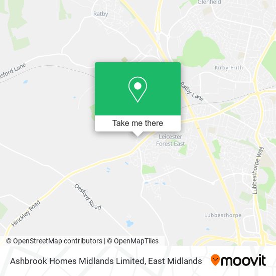 Ashbrook Homes Midlands Limited map