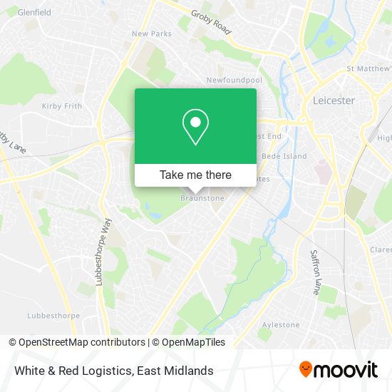 White & Red Logistics map