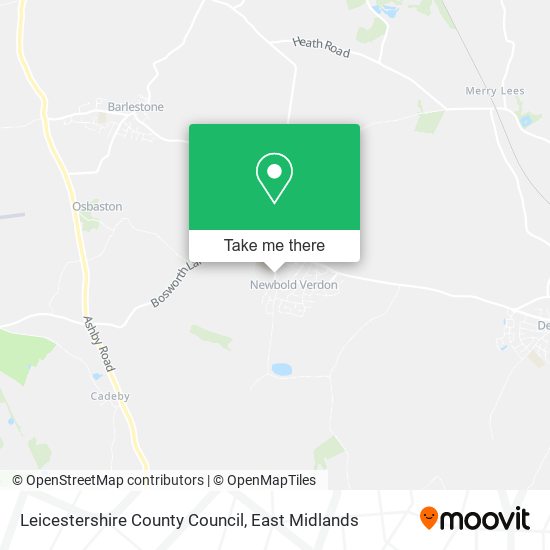 Leicestershire County Council map