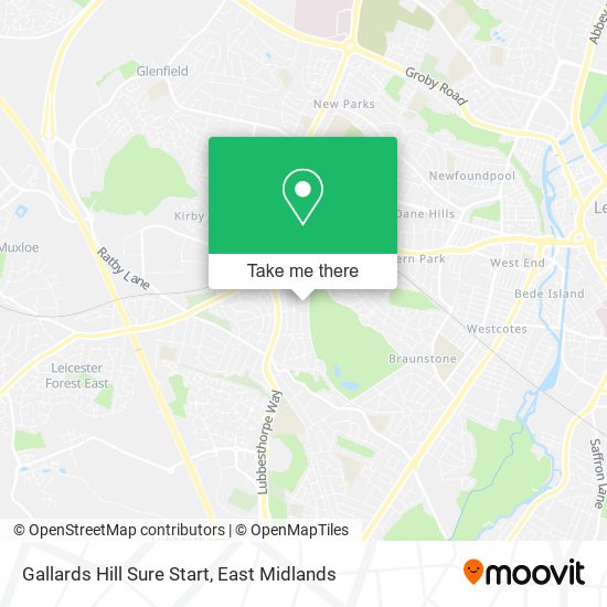 Gallards Hill Sure Start map