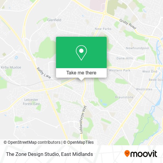 The Zone Design Studio map