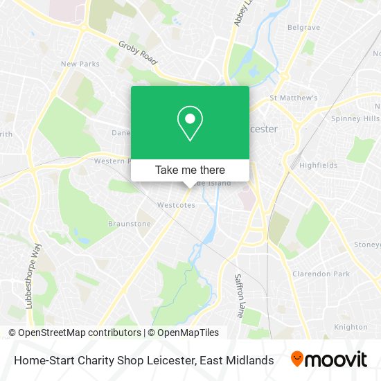 Home-Start Charity Shop Leicester map