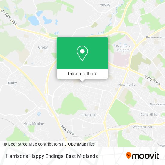 Harrisons Happy Endings map