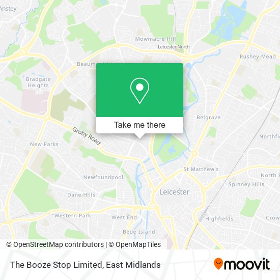 The Booze Stop Limited map