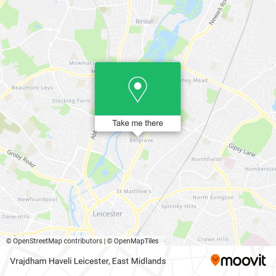 Vrajdham Haveli Leicester map
