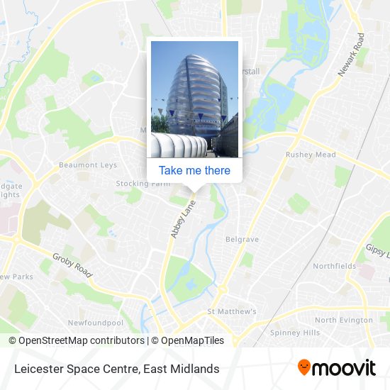 Leicester Space Centre map