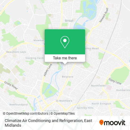 Climatize Air Conditioning and Refrigeration map