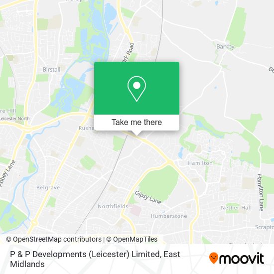 P & P Developments (Leicester) Limited map