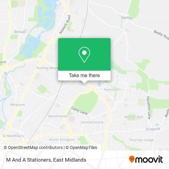 M And A Stationers map