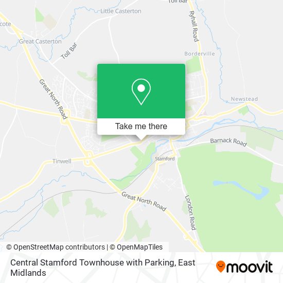 Central Stamford Townhouse with Parking map