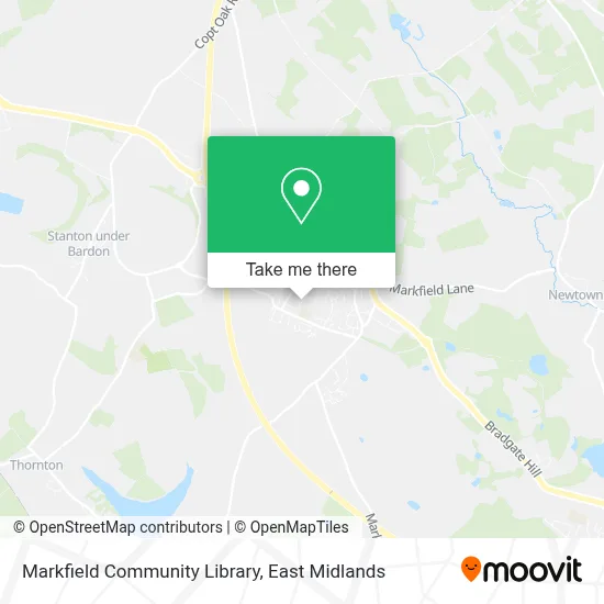 Markfield Community Library map