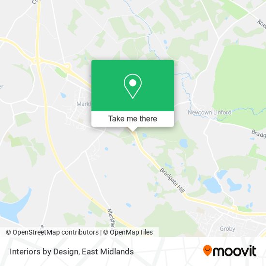 Interiors by Design map