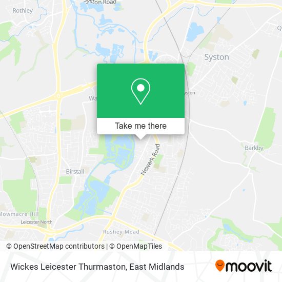 Wickes Leicester Thurmaston map
