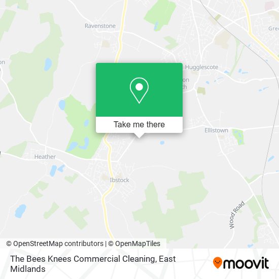 The Bees Knees Commercial Cleaning map