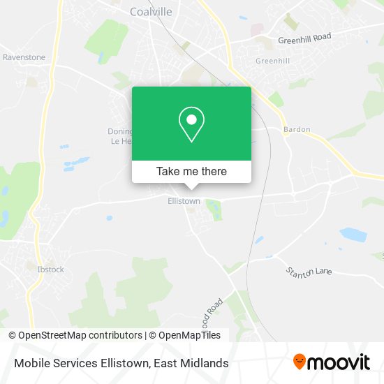 Mobile Services Ellistown map