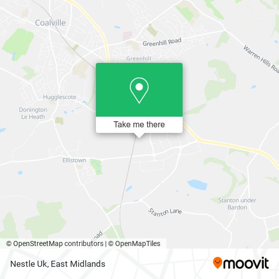 Nestle Uk map