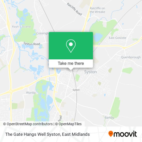 The Gate Hangs Well Syston map