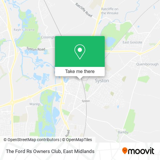 The Ford Rs Owners Club map