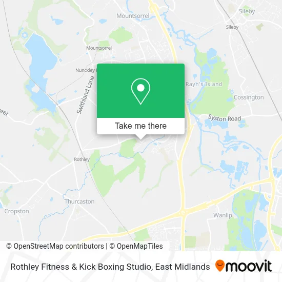 Rothley Fitness & Kick Boxing Studio map