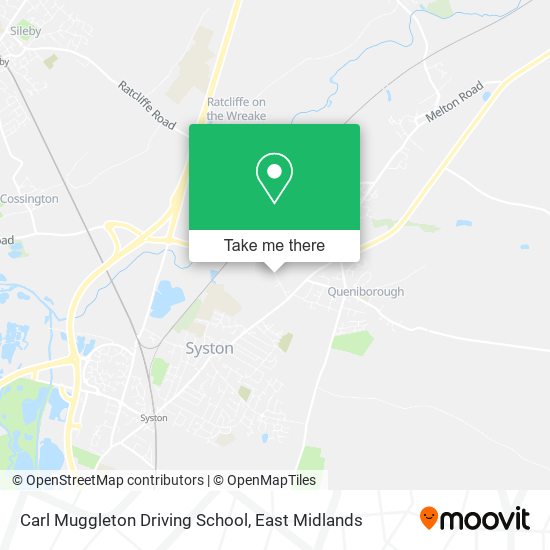 Carl Muggleton Driving School map