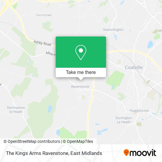 The Kings Arms Ravenstone map