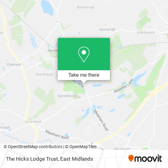 The Hicks Lodge Trust map