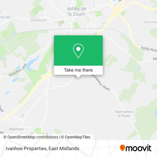 Ivanhoe Properties map