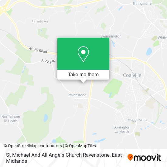 St Michael And All Angels Church Ravenstone map