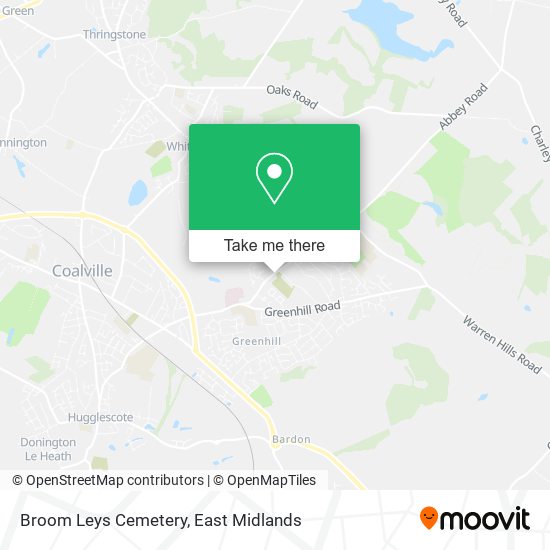 Broom Leys Cemetery map