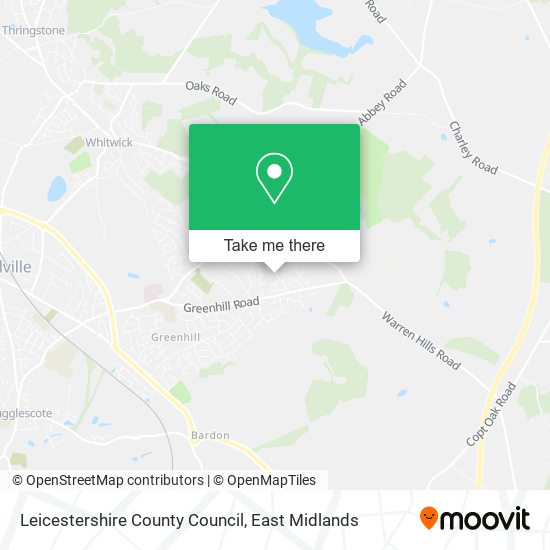 Leicestershire County Council map