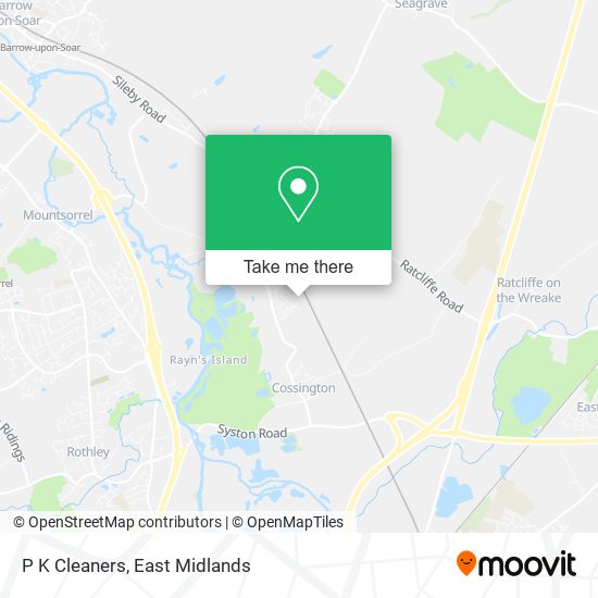 P K Cleaners map