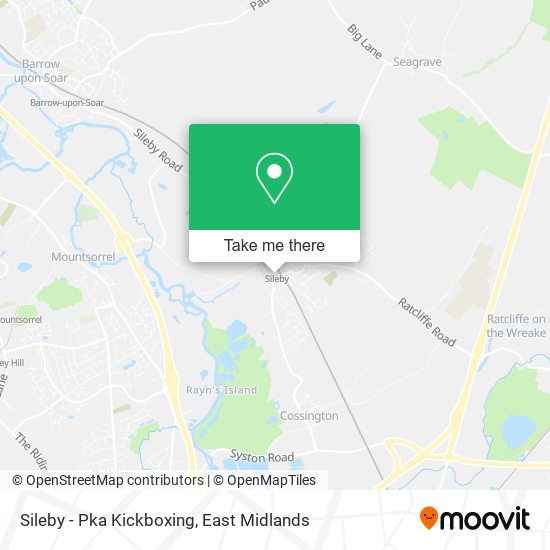 Sileby - Pka Kickboxing map