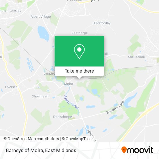 Barneys of Moira map