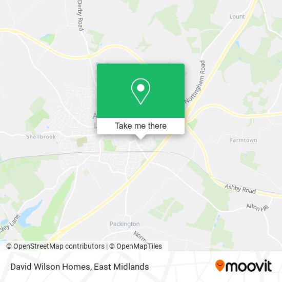 David Wilson Homes map