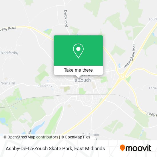 Ashby-De-La-Zouch Skate Park map