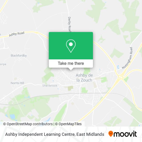 Ashby Independent Learning Centre map