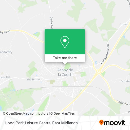 Hood Park Leisure Centre map