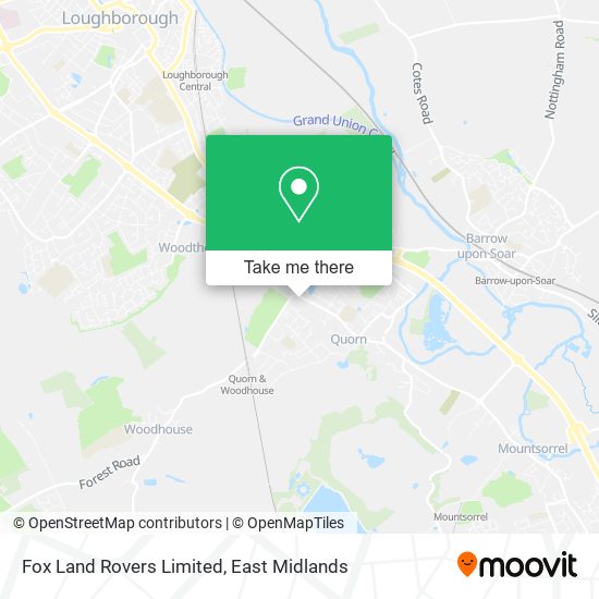 Fox Land Rovers Limited map